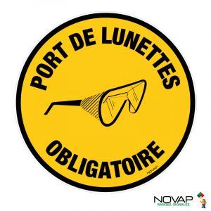 Panneau Port de lunettes obligatoire - Novap