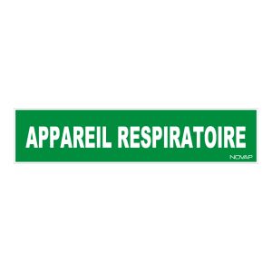 Panneau Appareil respiratoire - Rigide 330x75mm - 4120034