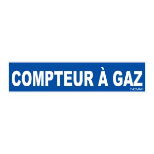Panneau Compteur à Gaz - Rigide 330x75mm - 4120188