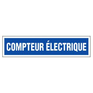Panneau Compteur éléctrique - Rigide 330x75mm - 4120195