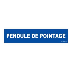 Panneau Pendule de pointage - Rigide 330x75mm - 4120591