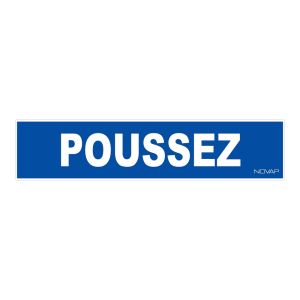 Panneau Poussez - Rigide 330x75mm - 4120652