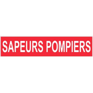 Panneau Sapeurs pompiers - Rigide 330x75mm - 4120799