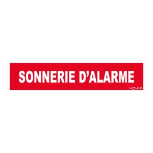 Panneau Sonnerie d'alarme - Rigide 330x75mm - 4120874