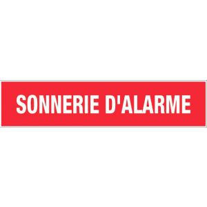 Panneau Sonnerie d'alarme - Rigide 330x75mm - 4120874