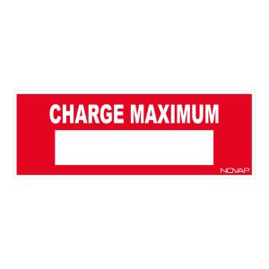 Panneau Charge maximum - Rigide 330x120mm - 4140063