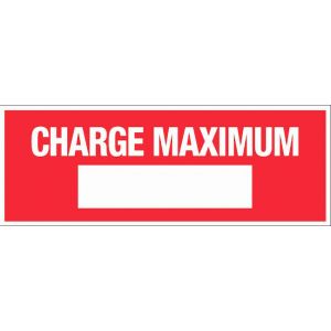 Panneau Charge maximum - Rigide 330x120mm - 4140063