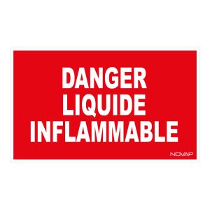 Panneau Danger liquide inflammable - Rigide 330x200mm - 4160207