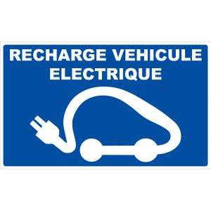 Panneau Recharge véhicule électrique - Rigide 330x200mm - 4162140