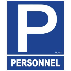 Panneau Parking personnel - Rigide 330x400mm - 4181035