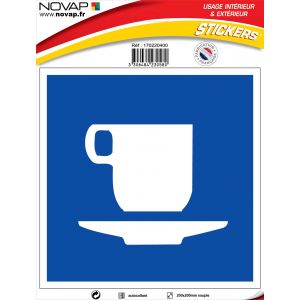 Panneau Café - Vinyle adhésif 200x200mm - 4230580