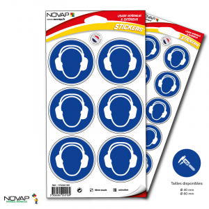 Pictogramme Casque anti-bruit obligatoire - Novap