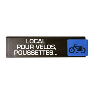 Plaquette de porte Local pour vélos, poussettes… - Europe design 175x45mm - 4260785