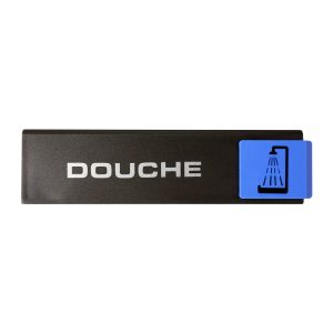 Plaquette de porte Douche - Europe design 175x45mm - 4261010