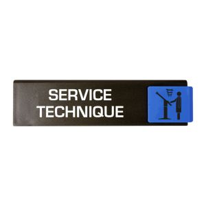 Plaquette de porte Service technique - Europe design 175x45mm - 4261232