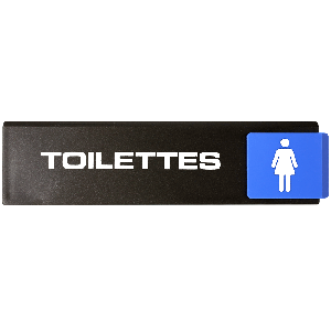 Plaquette Toilettes femmes - Europe Access 175x45mm - Novap