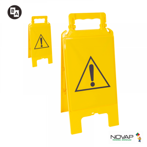 Chevalet de signalisation modulable jaune - Danger - Novap