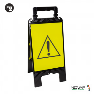 Chevalet de signalisation modulable noir - Danger - Novap