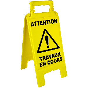 Chevalet Travaux en cours - Novap