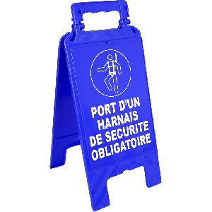 Chevalet Port d'un harnais de sécurité obligatoire - Novap