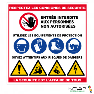 Respectez les consignes de sécurité - Novap