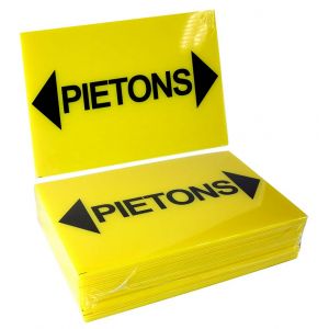 Lot de 25 panneaux piétons + flèches 300X200mm - 4304656