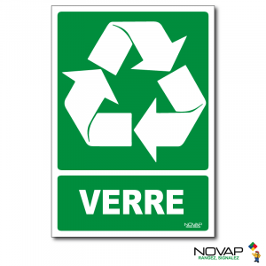 Panneau Recyclage déchets Verre - Rigide A5 - Novap