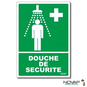 Panneau Douche de sécurité - Rigide A5 - Novap
