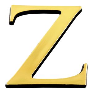 Lettre Z en relief autocollant - Or