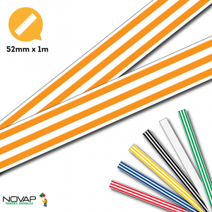 Lot 2 bandes 52mm x 1m - Lignes parallèles - Novap