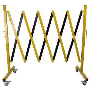 Barrière de chantier extensibles modulable - Jaune/Noir - Novap