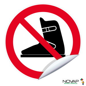 Adhésifs Chaussures de ski interdites - Novap