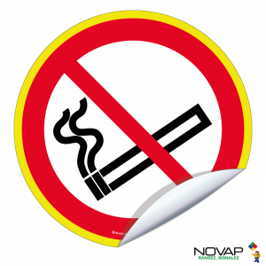 Adhésifs Défense de fumer - haute visibilité - Novap