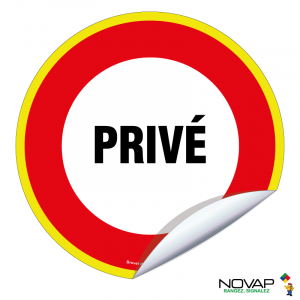 Adhésifs Privé - haute visibilité - Novap