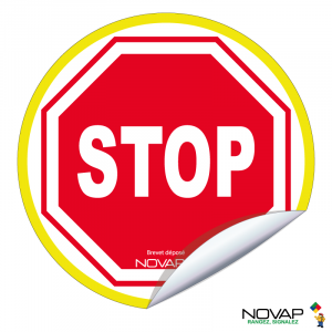 Adhésifs Stop - haute visibilité - Novap