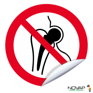 Adhésifs Interdit aux personnes avec un implant mécanique - Novap