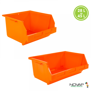 Bacs à bec grand volume - Pick' In - Orange Fluo | Novap