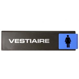 Plaquette de porte Vestiaire femmes - Europe design 175x45mm - 4261287