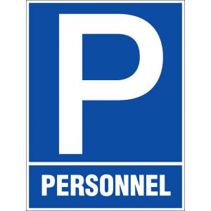 Panneau Parking personnel - Rigide 330x400mm - 4181035