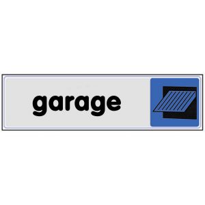 Plaquette de porte Garage - Plexiglas couleur 170x45mm - 4033143