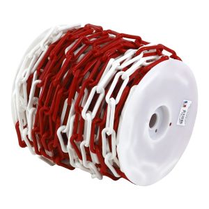 Bobine 25m de chaîne Polyamide Rouge/Blanc - Novap