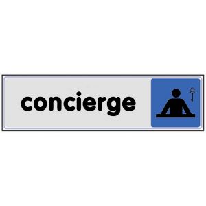 Plaquette de porte Concierge - Plexiglas couleur 170x45mm - 4032740