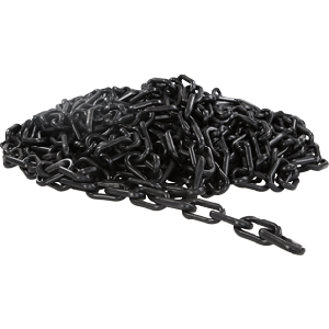 Chaîne Ø 8mm x 25m Noir en sac - Polyéthylène - Novap
