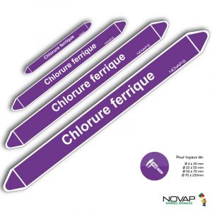 Marqueurs de tuyauterie - Chlorure ferrique - Novap