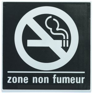 Plaque de porte Zone non fumeur - Europe design 200x200mm - 4280264