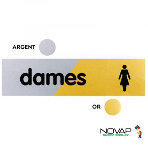 Plaquette Dames 170x45 - Argent & Or - NOVAP