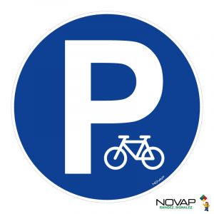 Panneau Parking vélos - Rigide Ø300mm - Novap