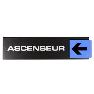 Plaquette de porte Ascenseur - Europe design 175x45mm - 4260013