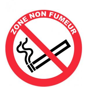Panneau Zone non fumeur - Rigide Ø300mm - 4063034