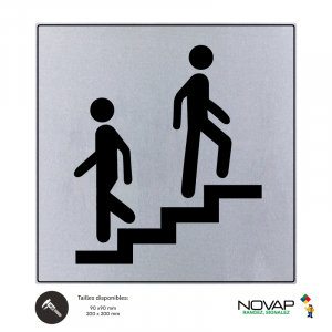 Plaquette Escalier - ISO 7001 - NOVAP